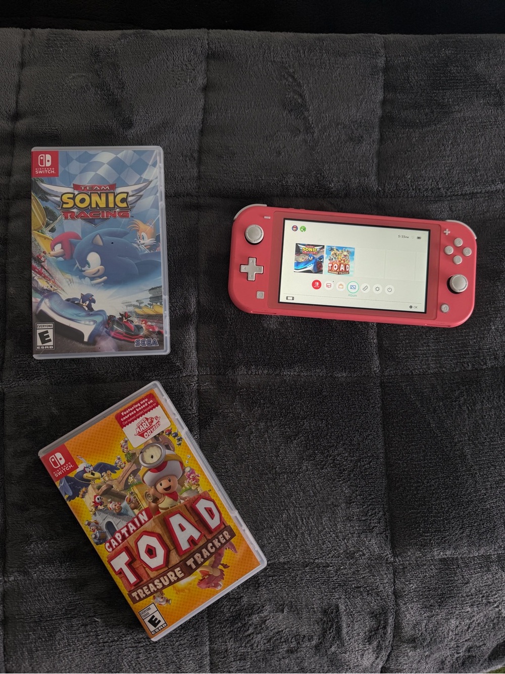 Nintendo Switch Lite Coral Handheld Console – Compact Portable Gaming